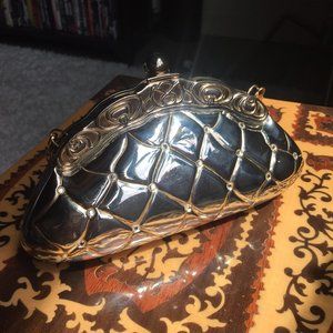 Vintage Sasha Gold and Silver evening clutch/purse